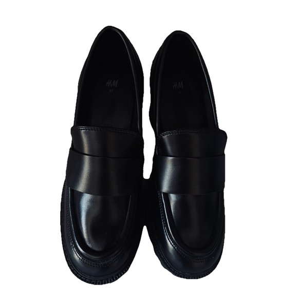 NEW H&M Chunky Heel grunge combat Block Heel‎ platform boots 37 Preppy Y2K 90s - Picture 2 of 10